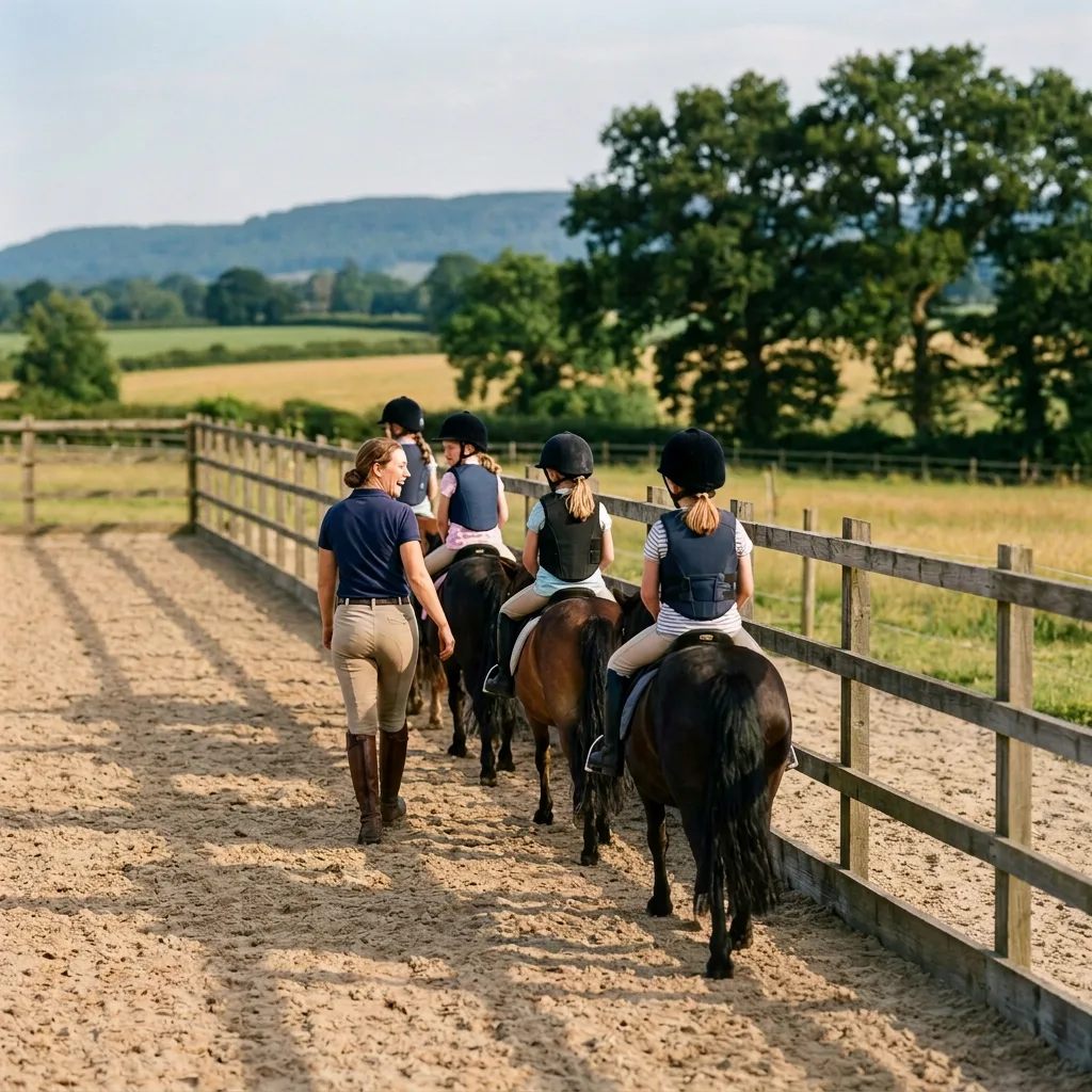 Cours de poney à Lamastre, Ardèche